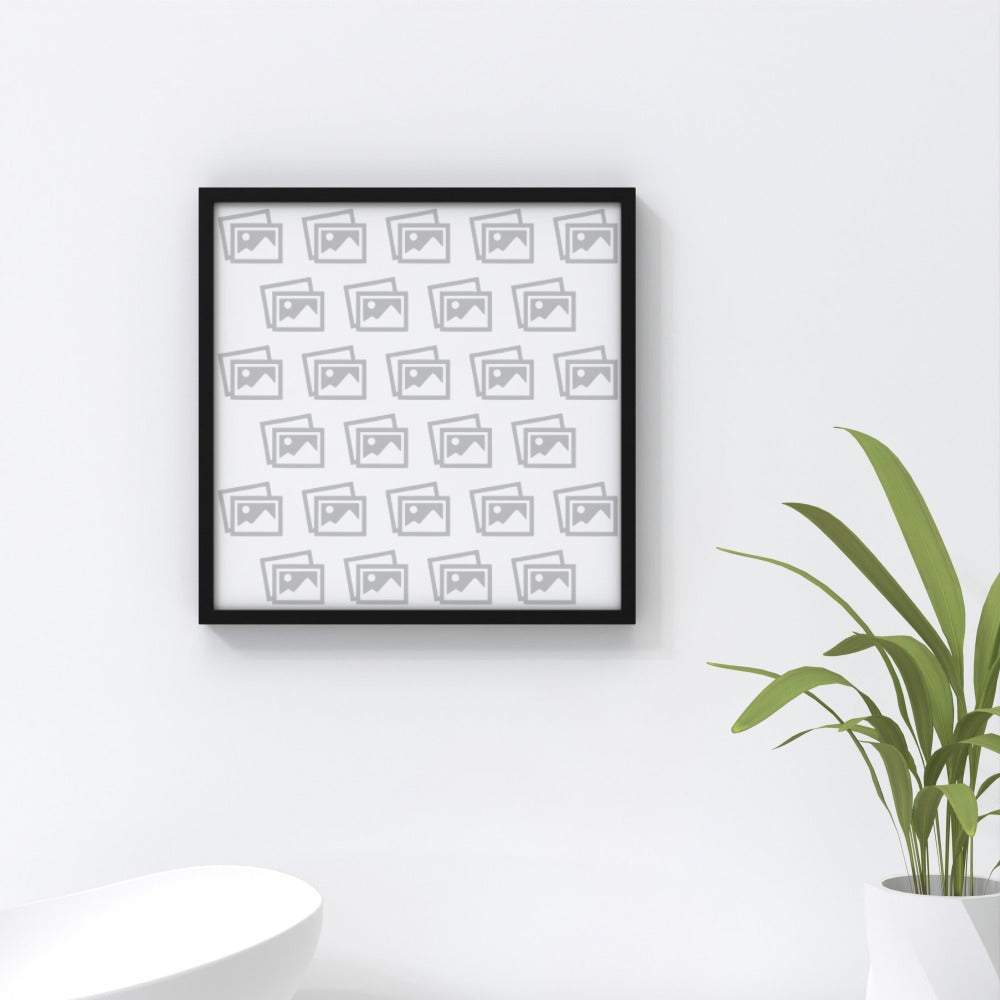 Close up Eco-Friendly Repositionable Pet Photo Frame mock up on wall