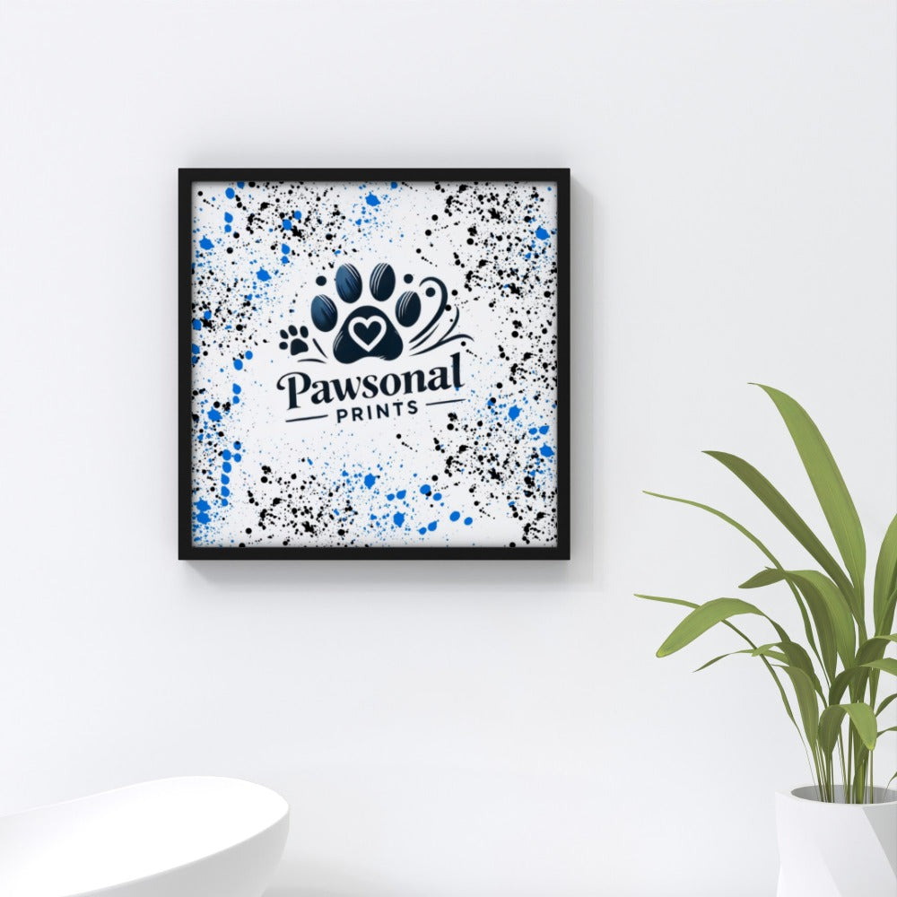 Close-up of repositionable pet photo frame