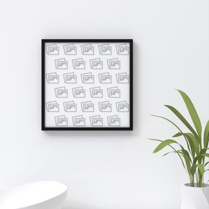 Close up Eco-Friendly Repositionable Pet Photo Frame mock up on wall